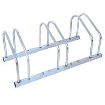3 Bikes Floor Bike Stand, Bike Parking Rack Garage Bike Storage Stand Indoor/Outdoor 22-28" Wheel Stand, Max. Tire Width 2.15",galvanization