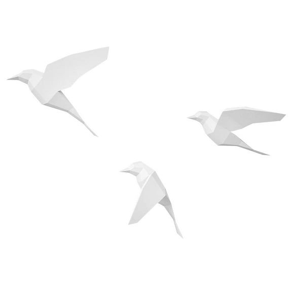 3 Birds Model - 3D Stereo DIY Wall Decoration - Papercraft, for Home Art Deco, Fun for Family