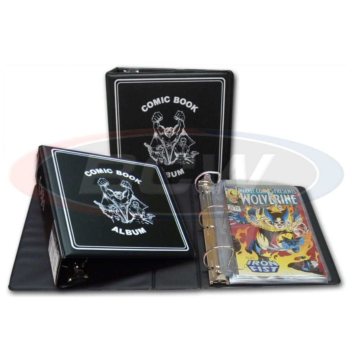3" Black Comic Book 3-Ring Binder Album