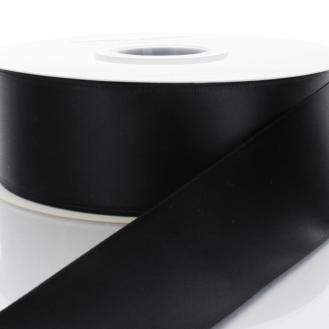 3" Black Double Faced Satin Ribbon 100 Yards