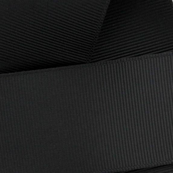 3" Grosgrain Ribbon Solid 030 Black 3 Yard