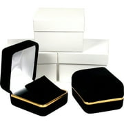 3 Black Velvet Earring Jewelry Gift Boxes Displays