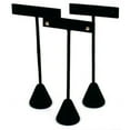 thumbnail image 1 of 3 Black Velvet Earring T Stand Showcase Displays 5.75", 1 of 1