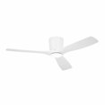 thumbnail image 1 of 3 Blade Ceiling Fan with Light Kit in Modern Style-10.5 inches Tall and 54 inches Wide-Matte White Finish Bailey Street Home 147-Bel-4952499, 1 of 1