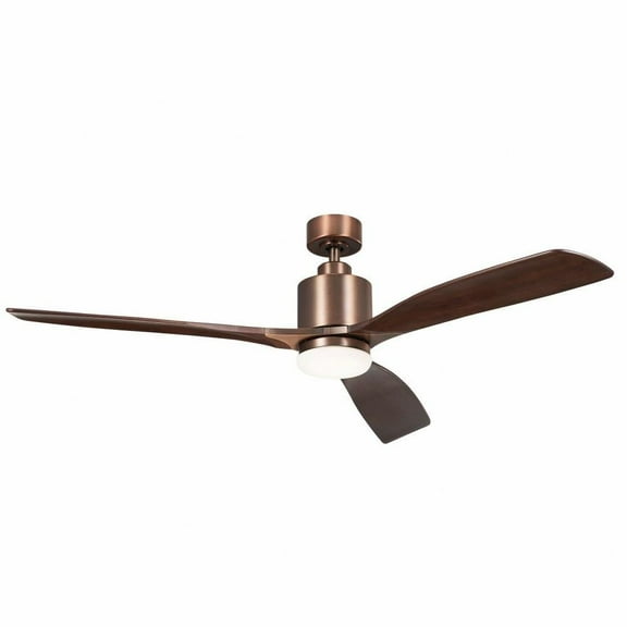 3 Blade Ceiling Fan with Light Kit in Modern Style-14.75 inches Tall and 60 inches Wide-Oil Brushed Bronze Finish Bailey Street Home 147-Bel-4952498