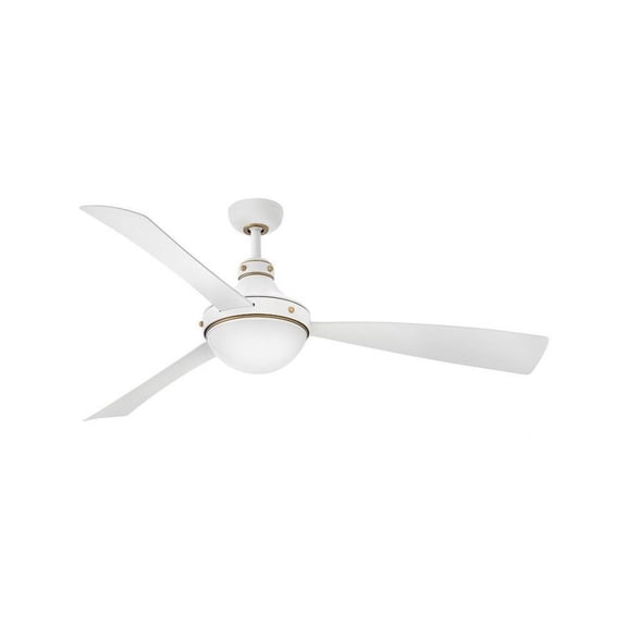 3 Blade Ceiling Fan with Light Kit in Traditional Style-18 inches Tall and 62 inches Wide-Matte White Finish Bailey Street Home 81-Bel-5145997