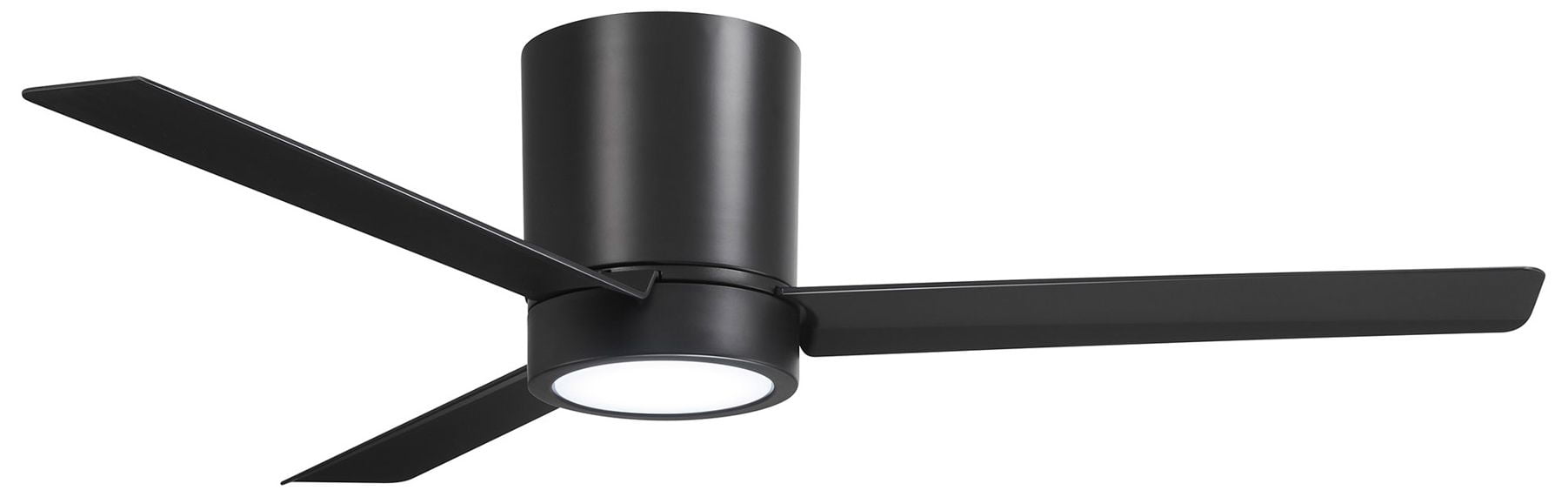 52'' Black Low Profile LED Ceiling Fan with Remote