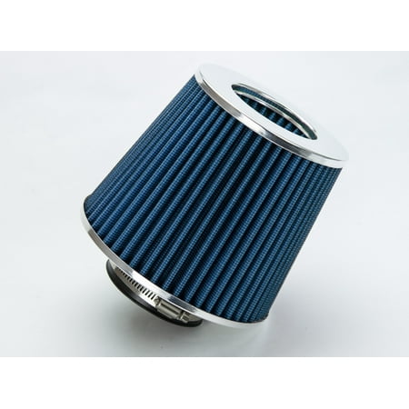 3" Blue Inlet Cold Air Intake Cone Replacement Quality Dry Air Filter