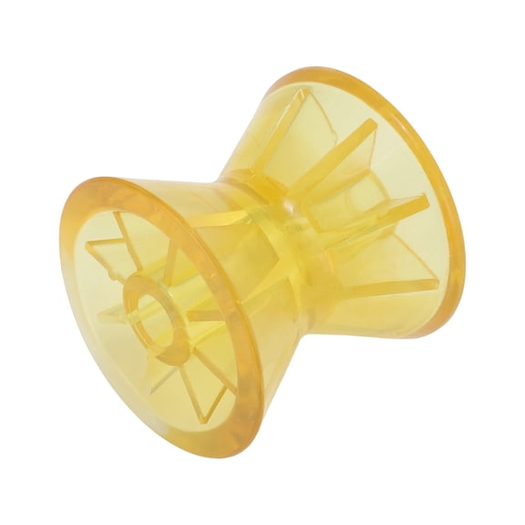 3" Boat Bow Trailer Roller without End Bells & 1/2 Inch Shaft, Boat Trailer Roller Assembly fits 3 Inch Wide Bracket, P-VC Material, Yellow