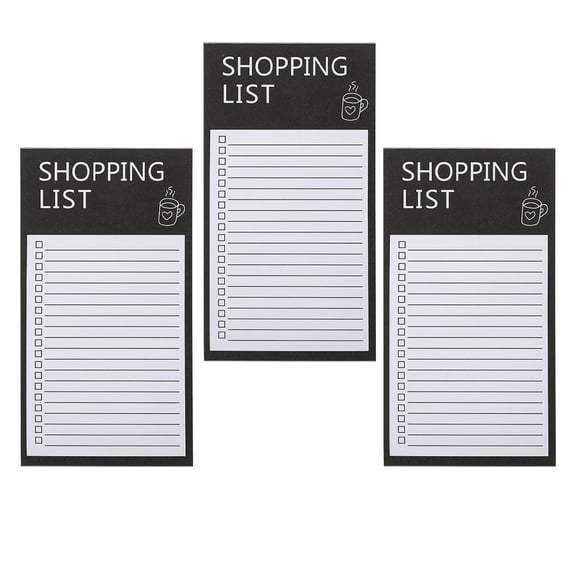 3 Books Memo Pad Fridge Magnetic Notepad To-Do-List Notepad Fridge Magnetic Backing Note Pads