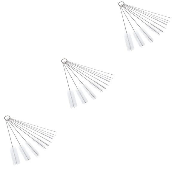 YUYUETIME Nylon Tube Brushes White Pipe Cleaning 30Pcs 5Mm