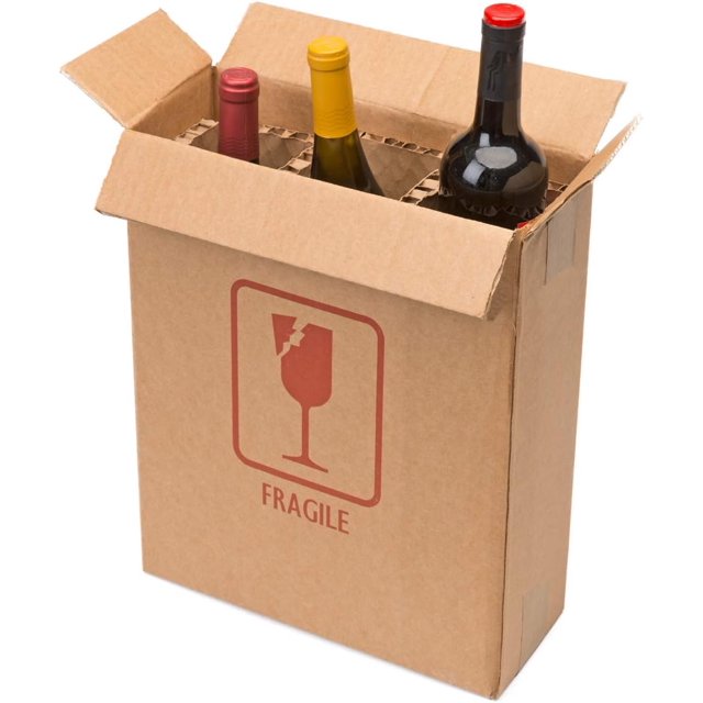 3 Bottle Wine Shipping, Moving, & Packing Kit Includes A 121/8” X 4