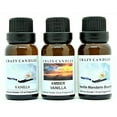 thumbnail image 1 of 3 Bottles Set, 1 Vanilla, 1 Amber Vanilla, 1 Vanilla Mandarin Bourbon 1/2 Fl Oz Each (15ml) Premium Grade Scented Fragrance Oils by Crazy Candles, 1 of 1