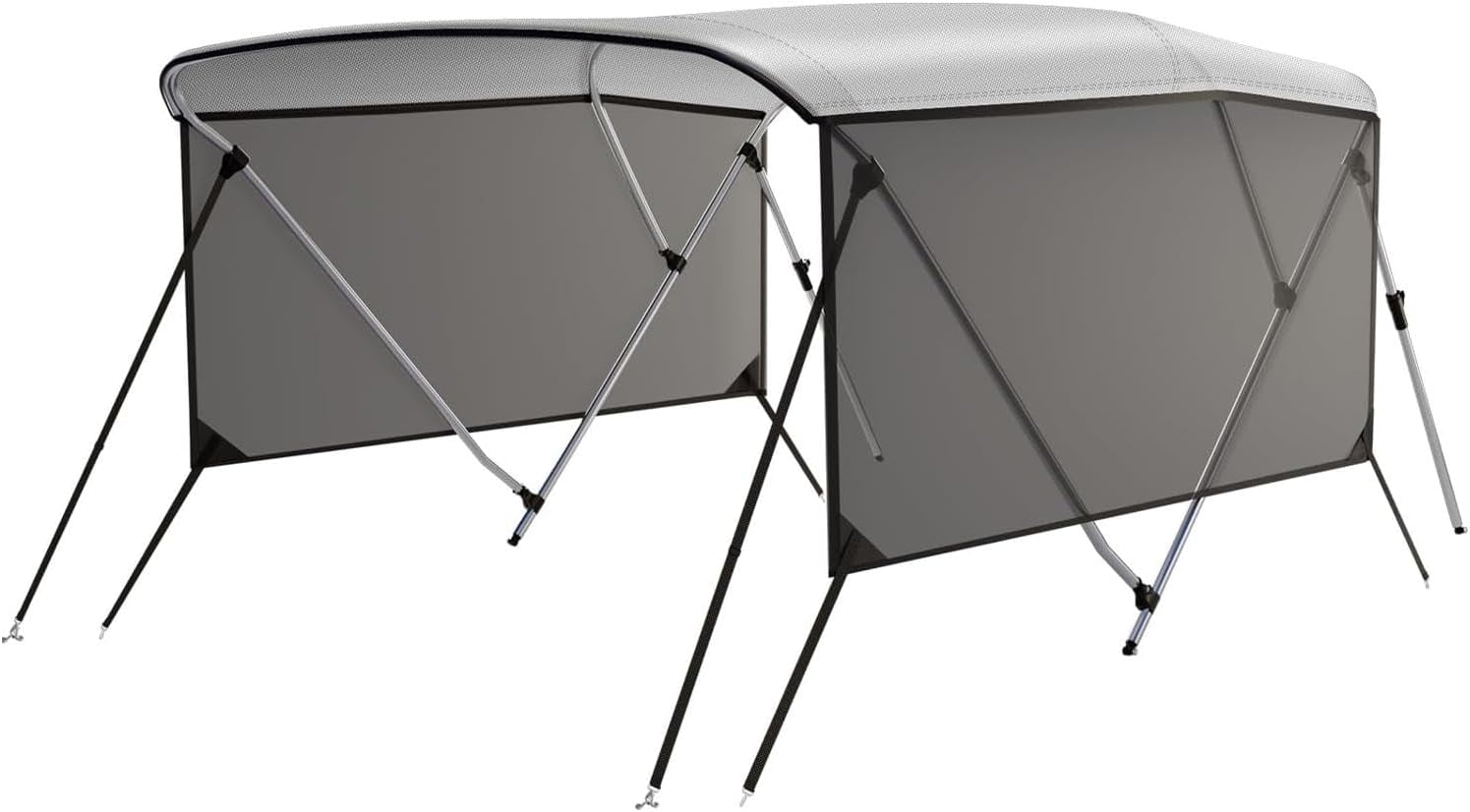 Bimini Top Accessories MSC Adjustable Bimini Top Support Poles - Aluminum, Fits Most Boats (26-42") Bimini Poles