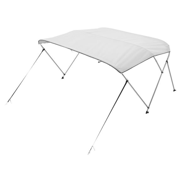 3 Bow Boat Bimini Top, 61-66" Width, 46" Height, Light Grey Sun Canopy Awning for Boats