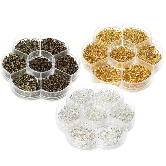 3 Box Assorted Open Jump Rings Jewelry Making Starter Findings