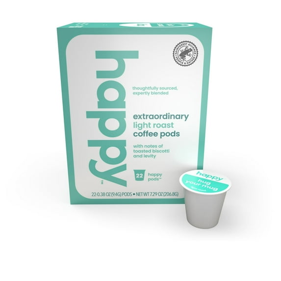 ( 3 Box ) Happy Coffee Light Coffee Pods 22 Count