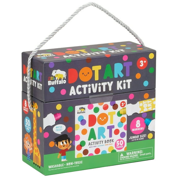( 3 Box ) Little Buffalo Dot Art Activity Kit for Children Ages 3+, by Buffalo Games