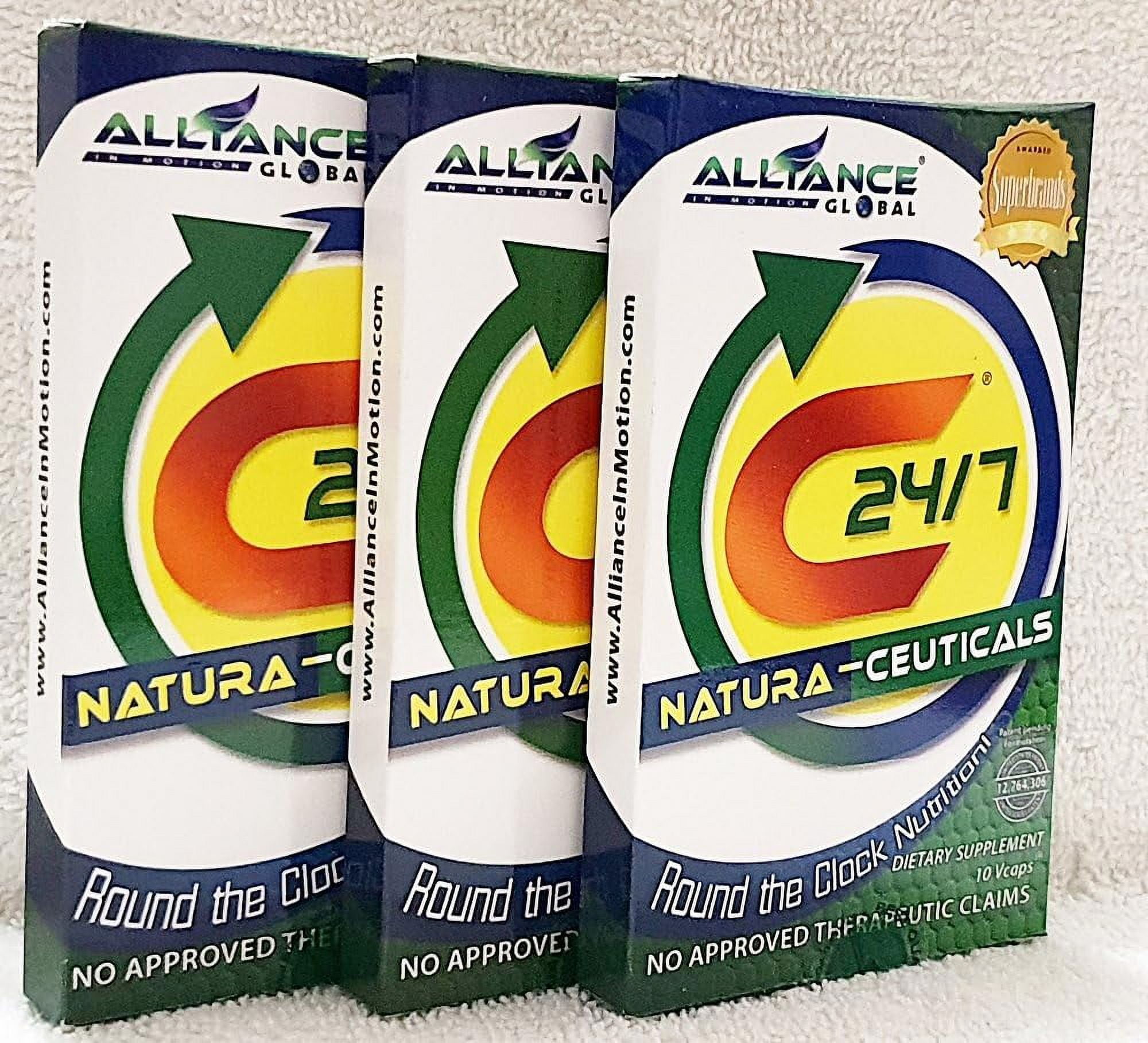 3 Boxes C24/7 Natura- Ceuticals Dietary Food Supplement of 10 Tablets Pack (30 Tablets)