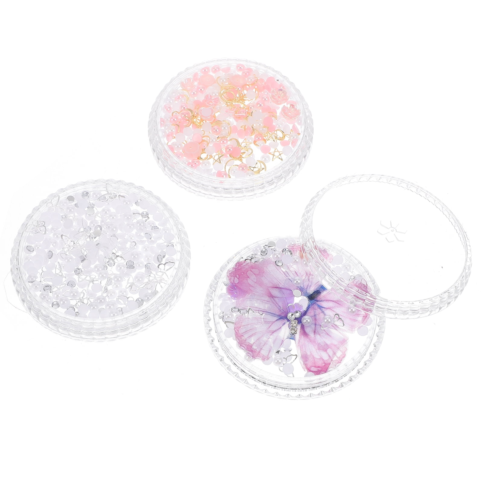 3 Boxes Eye Gems Eyebrow Gems Delicate Flower Face Gems Shiny Face Jewels