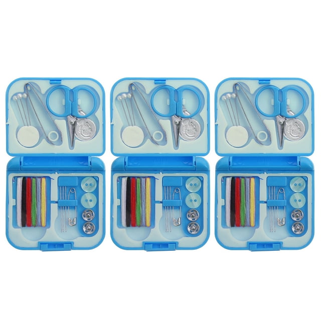 3 Boxes Home Threads Sewing Kit Sewing Thread Kit Travel 1.5X1.5X0.6CM ...