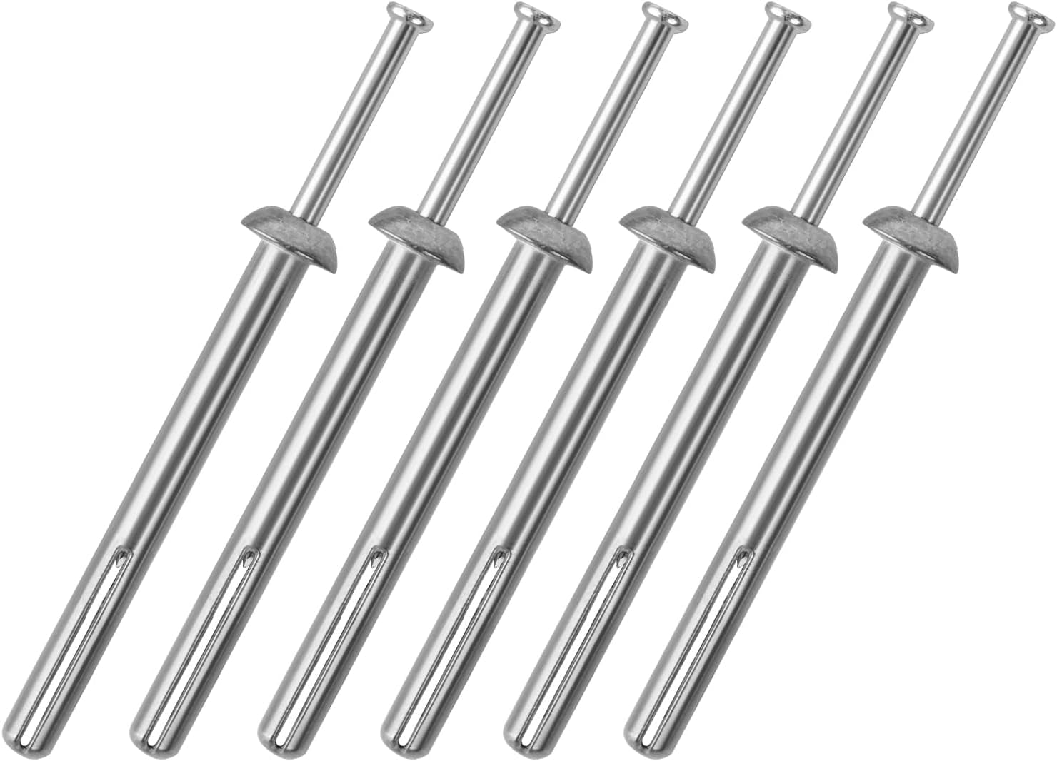 MEITE Hammer Drive Anchors Heavy Duty Zinc-Plated Steel Rust-Resistant 3 Boxes 1/4 by 2-1/2 Inch