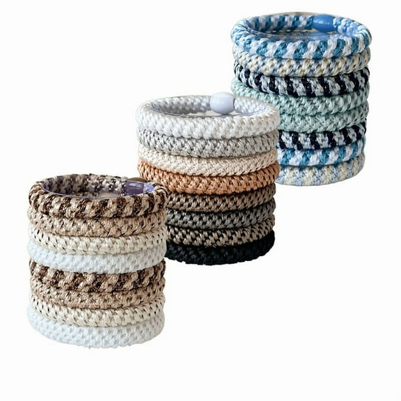 3 Boxes of Rubber Hair Bands Multicolor Soft Hair Ties No Damage Personalized Hairs Tie Bracelets Fabric High Elasticity Scrunchies for Ponytail Fashion Hairs Accessories