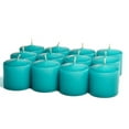 thumbnail image 1 of 3 Boxes of Unscented Mediterranean Blue Votives 10 Hour Votive Candles Pack: 12 per box 1.5 in. diameter x 1.25 in. tall, 1 of 1