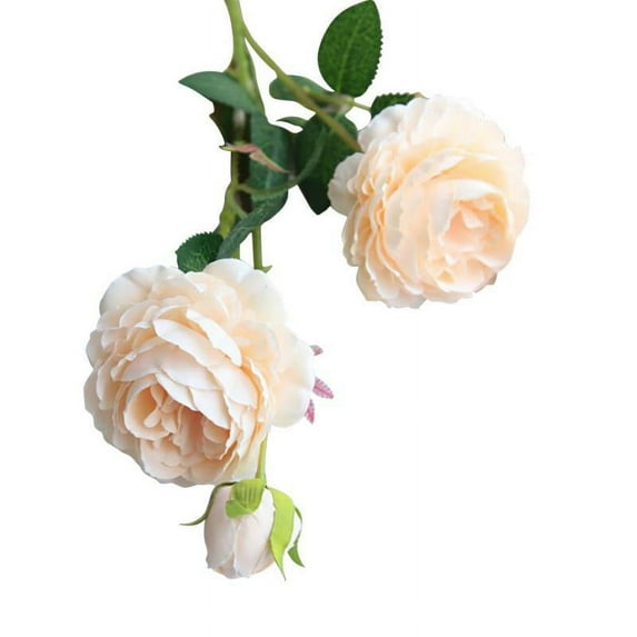 3 Branches 3 Heads Artificial Flowers Silk Peony Rose Wedding Vases for Home Decor Bride Bouquet Crafts DIY Fake Plants