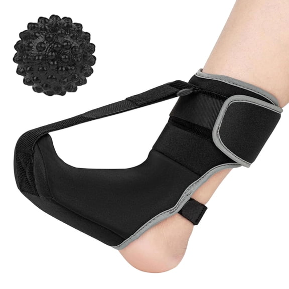 3. Breathable Plantar Night Splint with Massage Roller, Adjustable Heel Spurs Relief & Cushioned