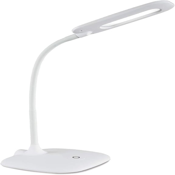 3 Brightness Settings - Energy Efficient Natural Daylight LEDs - Adjustable Flexible Neck & Touch Controls for Home Office, Computer Desk, & Dorms
