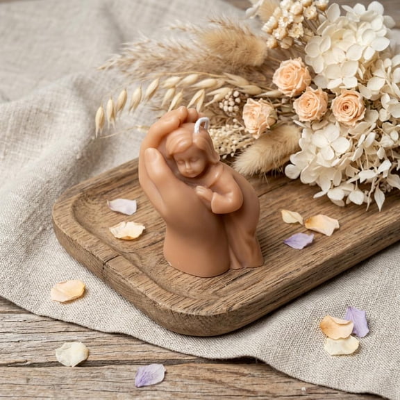 3" Bronze Clean Cotton Scented Baby Dimensional Candle