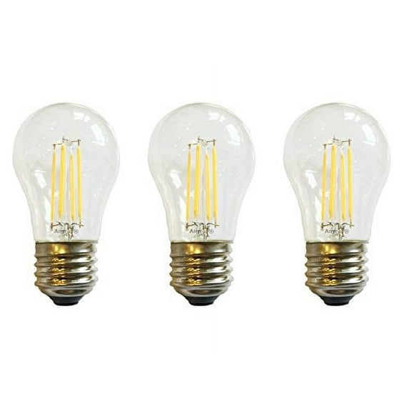 3-Bulbs Anyray LED A15 (40-Watts Equivalent) Ceiling Fan Soft White Light Universal E27 / E26 Medium Base