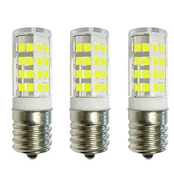 3-Bulbs E17 LED Bulb for Microwave Oven, Freezer, Under-Microwave Stove light 40W-Equival (Blue)