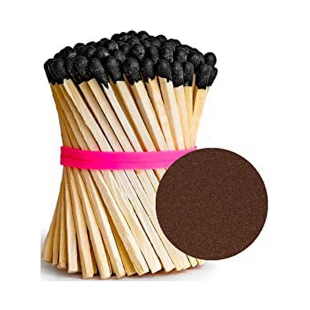 3” Bulk Black Tip Matches with 2 Round Striker Papers Qtys of 140, 280 or 420 Matchsticks