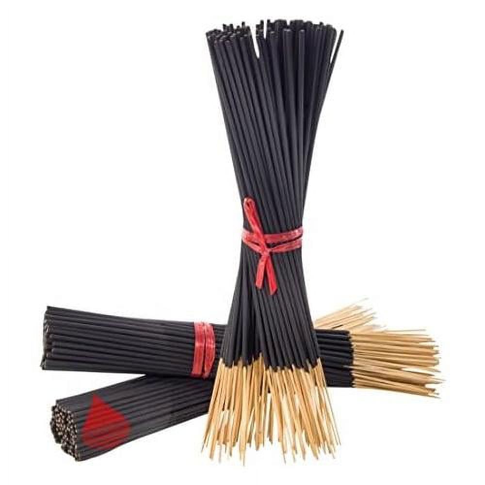 3 Bundles Unscented 300 Charcoal Black 11'' Incense Sticks Premium