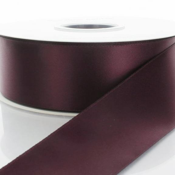 3" Burgundy Double Faced Satin Ribbon 100 Yards