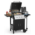 3 Burner Propane Gas Grill，30,000 BTU Gas Grill Ideal for Outdoor