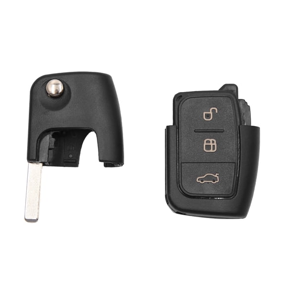 3 Button Flip Uncut Key Fob Remote Case Shell Replacement for Ford Focus