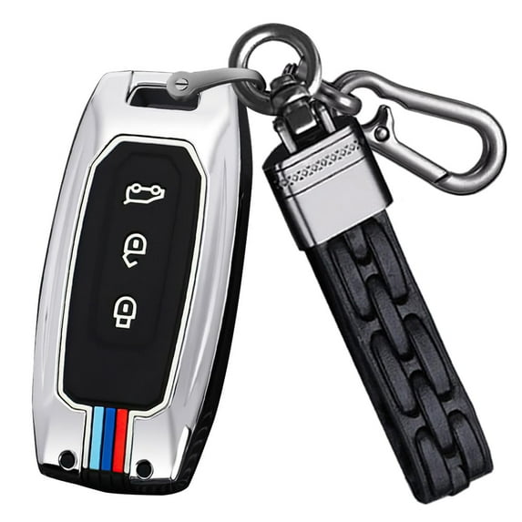 3 Button Key Fob Cover Case Fit for Ford Territory 2023 2022 2021 Titanium EV Keyless with Keychain