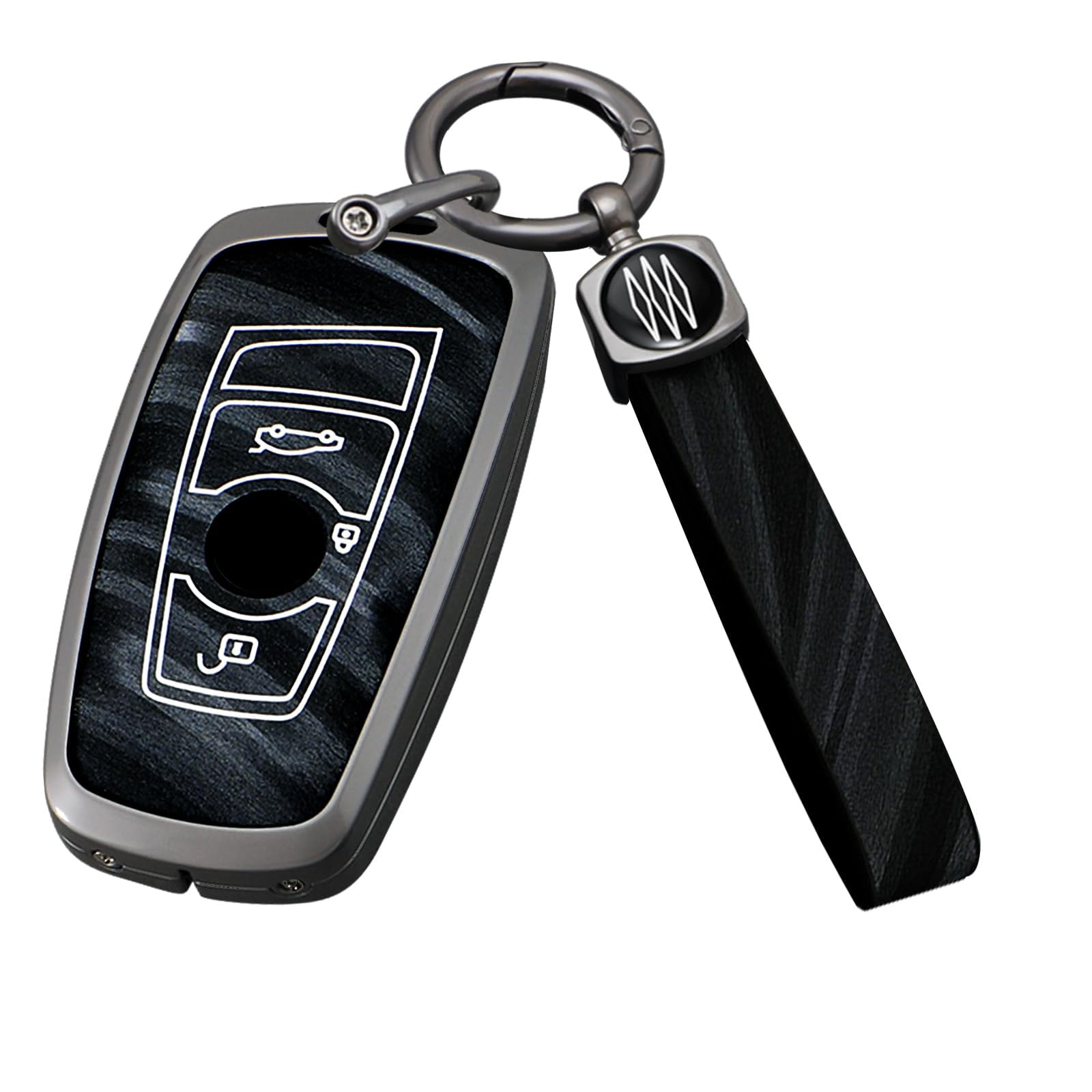Horande Replacement Keyless Entry Smart Key Fob Cover Fits For BMW 1 3 4 5 6 7 Series X3 X4 M5 M6 GT3 GT5 Remote Control Key Fob 3 Buttons