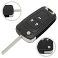 thumbnail image 1 of 3 Button Remote Flip Key Fob Case Cover for Vauxhall Vehicle, 1 of 7