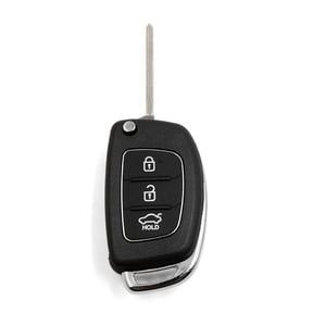 Unique Bargains 3 Buttons Flip Folding Uncut Key Shell Remote Control Fob Clicker Shell Replacement for Hyundai