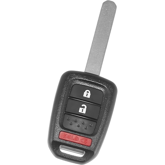 Easy to Use 3 Buttons Keyless Entry Remote Fit for Honda CR-V - Pack of 1 Black