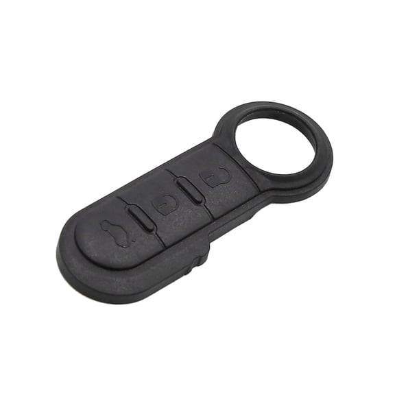3 Buttons Rubber Remote Key Fob Case Button Pad Replacement Black for Fiat