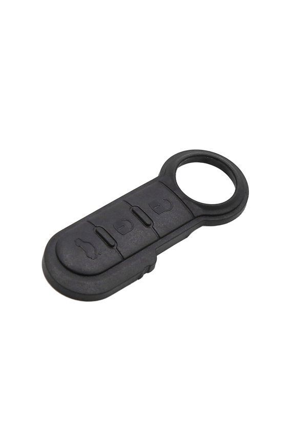 3 Buttons Rubber Remote Key Fob Case Button Pad Replacement Black for Fiat