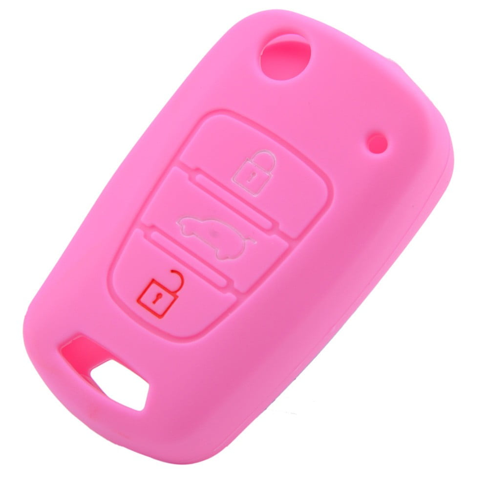 3 Buttons Silicone Car Key Cover Case for Kia for Rio K2 for Hyundai ...