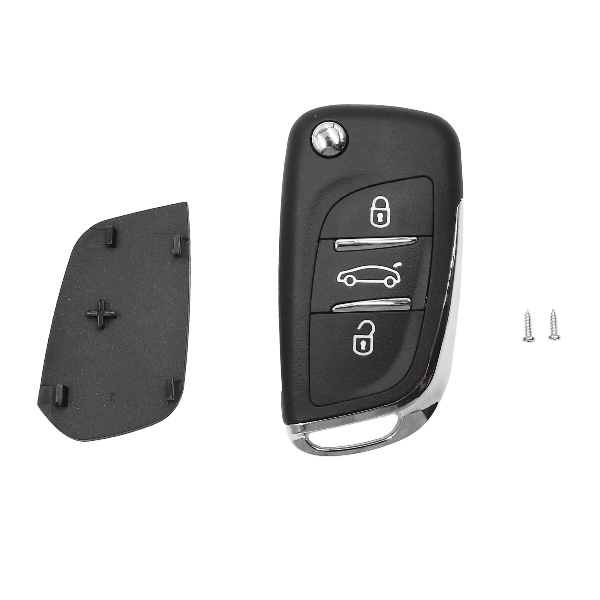 3 Buttons Uncut Key Fob Remote Shell Replacement for Peugeot
