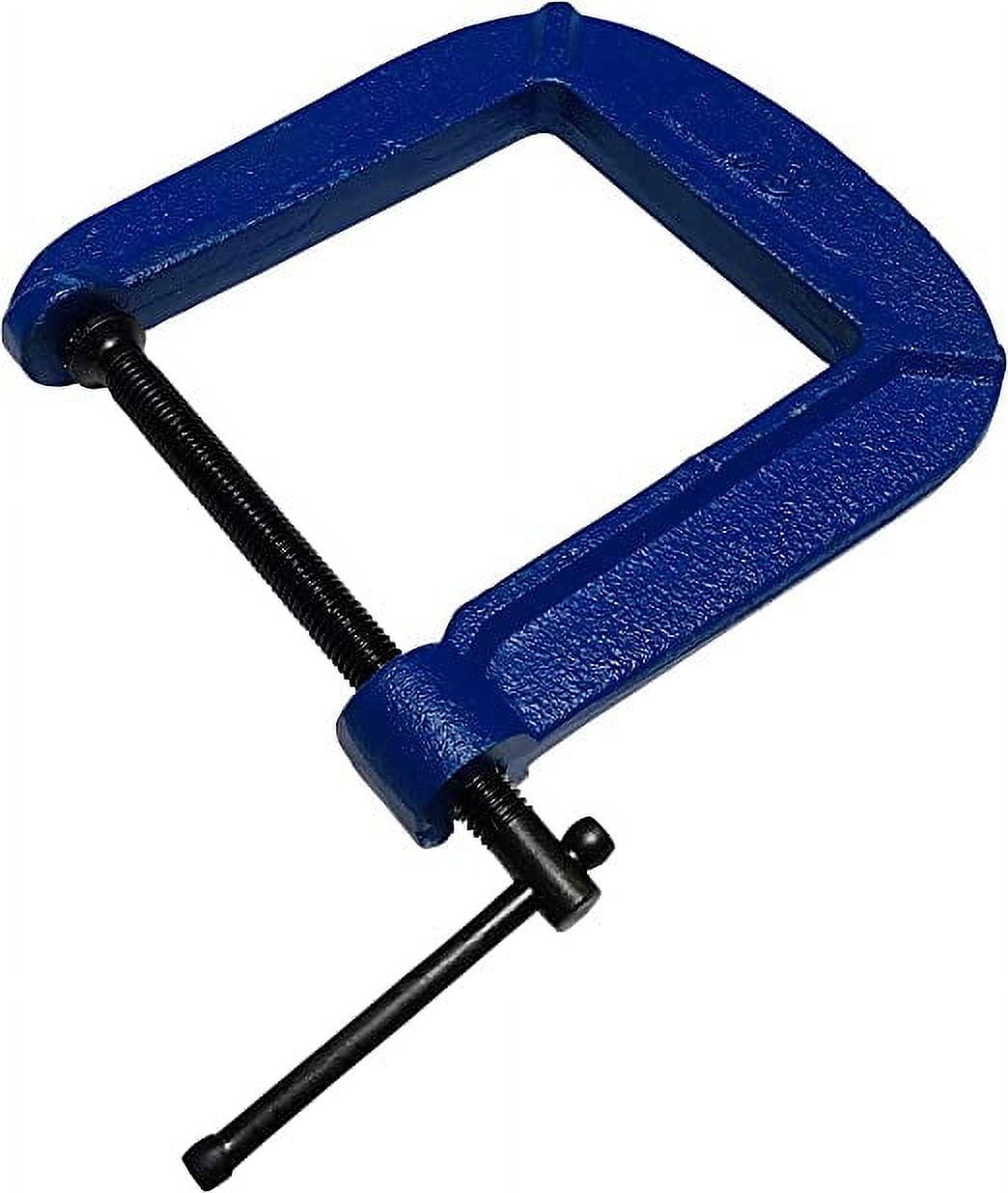 3 Inch Deep Throat C-Clamp - Orange Enamel Finish With Black Screw