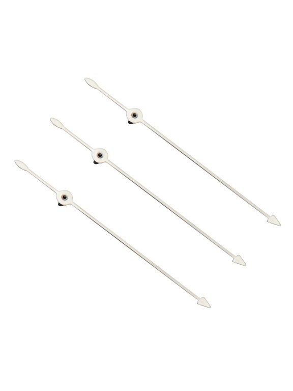 3 CENTRE SECOND WATCH HANDS, Silver, Compatible With ROLEX DAYTONA 4030-4130 16518 16520 LONG PIPE